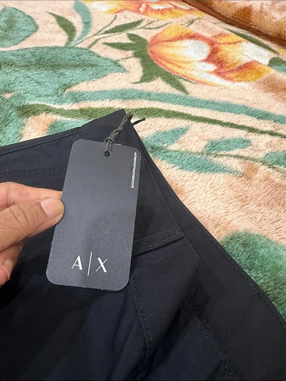 A/X Armani Exchange Black Men's Cargo Jogger Pants